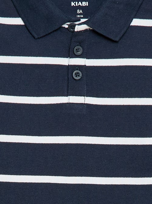 Short-Sleeved Cotton Piqué Polo Shirt - Kiabi