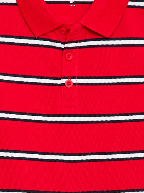 Short-Sleeved Cotton Piqué Polo Shirt - Kiabi