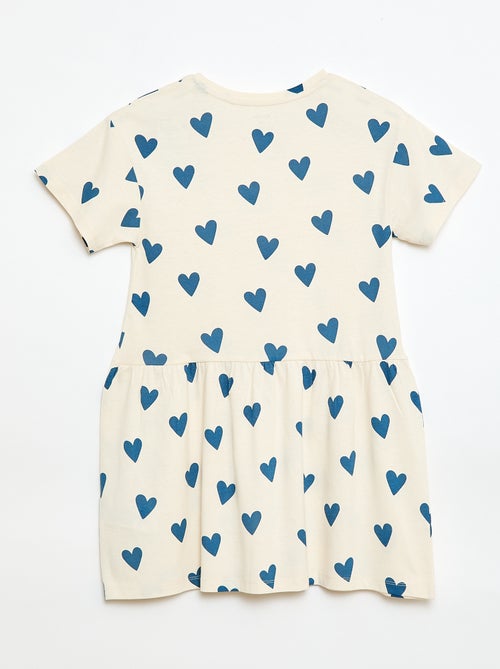 Short-Sleeved Dress with Print - Kiabi