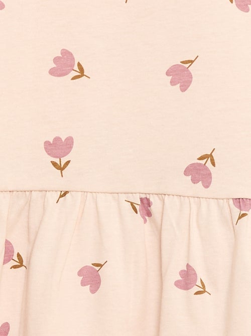 Short-Sleeved Dress with Print - Kiabi