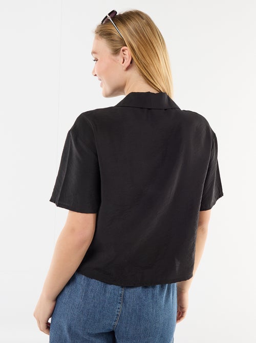 Short-Sleeved Flowy Blouse - Kiabi