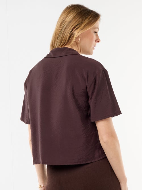 Short-Sleeved Flowy Blouse - Kiabi