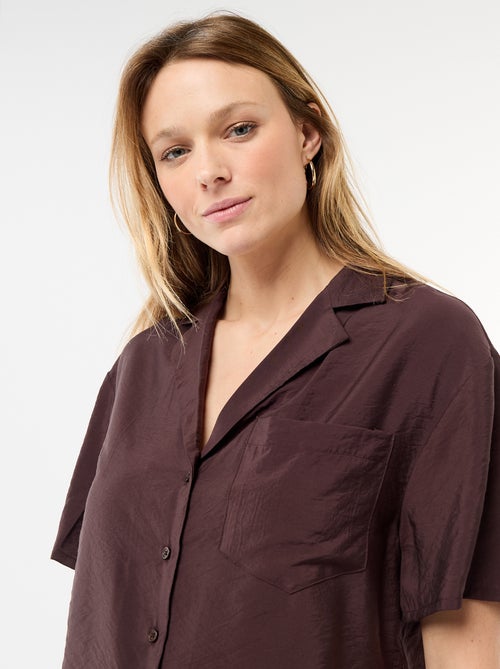 Short-Sleeved Flowy Blouse - Kiabi