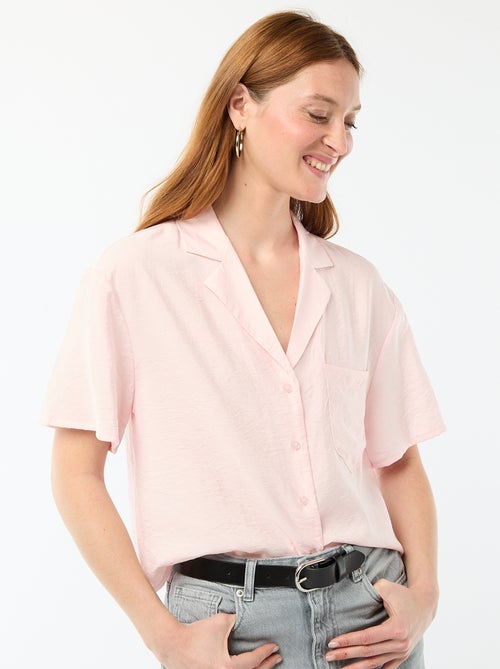 Short-Sleeved Flowy Blouse - Kiabi