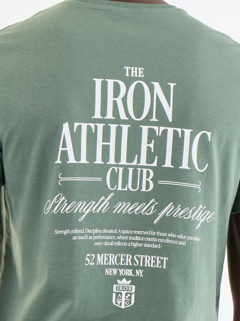 Short-sleeved graphic print T-shirt Green - Kiabi