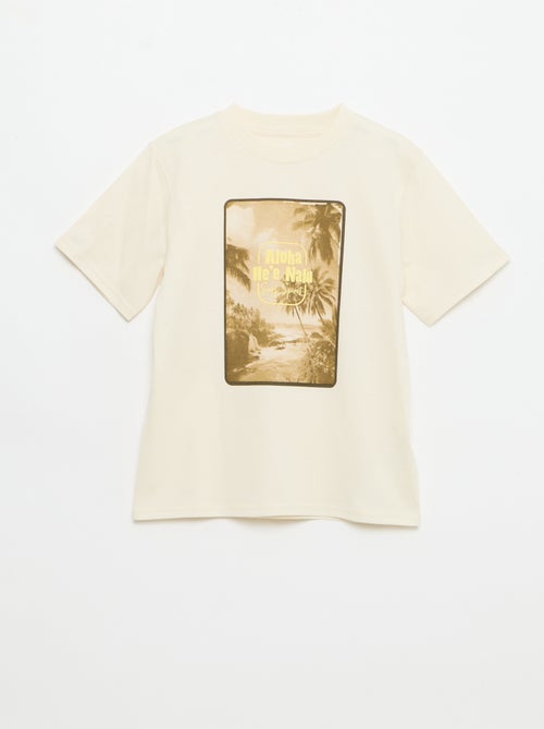 Short-sleeved graphic print T-shirt - Kiabi