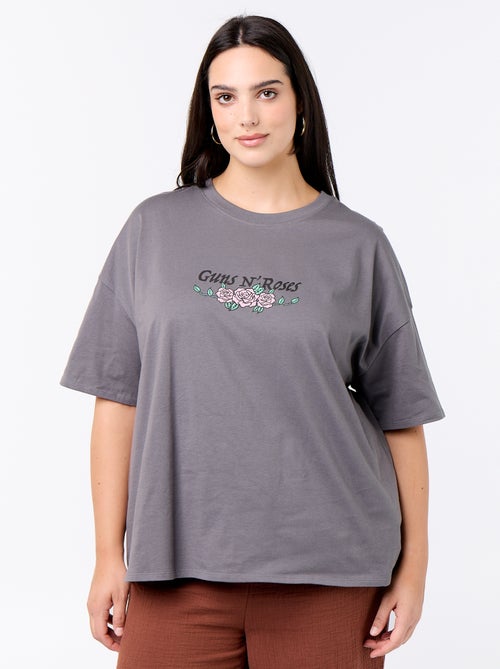 Short-sleeved 'Guns'n'Roses' T-shirt - Kiabi