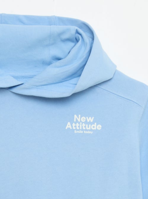 Short-sleeved hooded sweatshirt - Kiabi