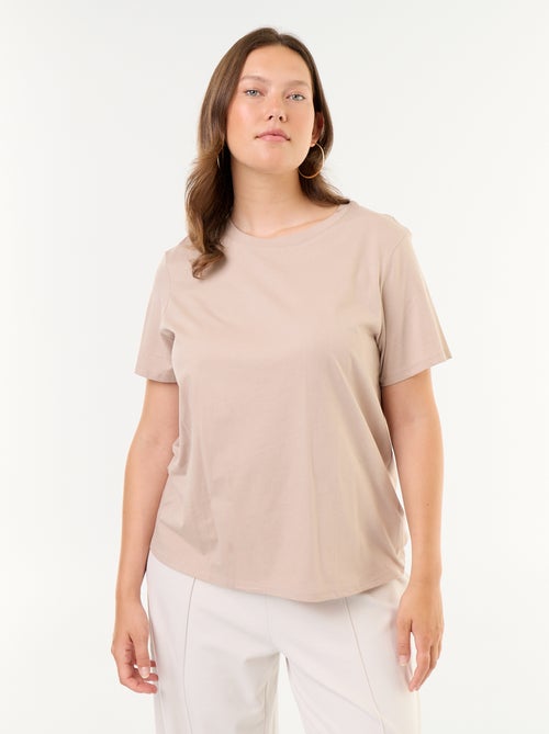 Short-sleeved jersey knit T-shirt - Kiabi