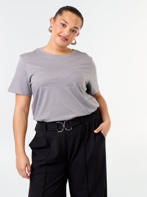 Short-sleeved jersey knit T-shirt - Kiabi