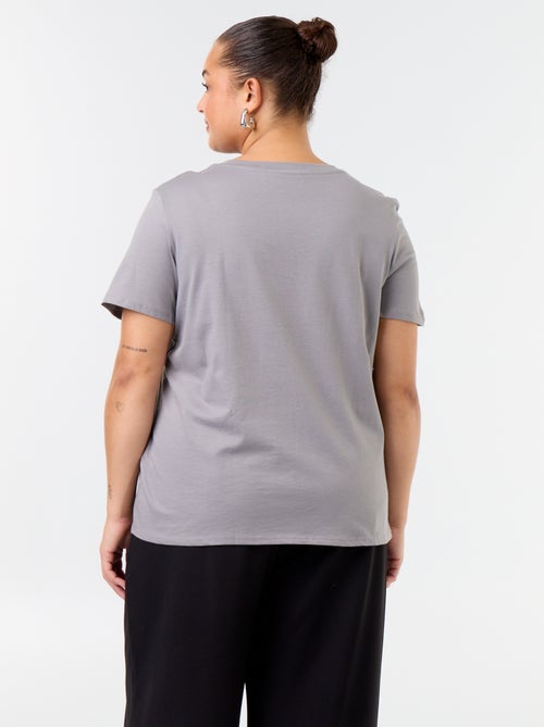 Short-sleeved jersey knit T-shirt - Kiabi