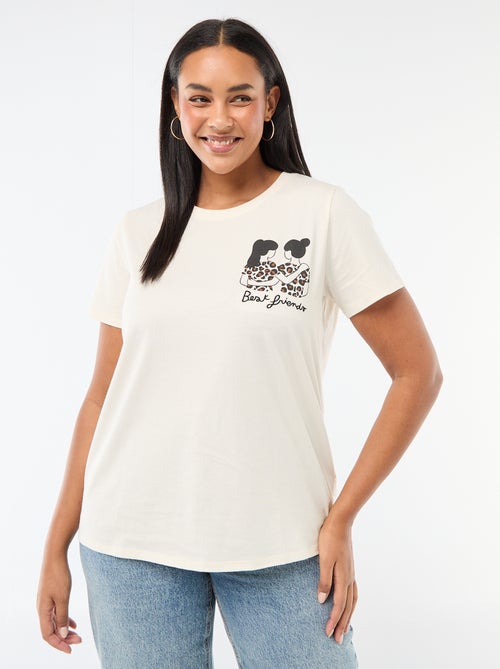 Short-sleeved jersey T-shirt 'Agathe Sorlet x Kiabi' - Valentine's Day - Kiabi