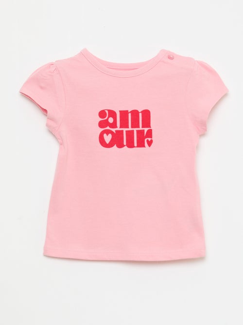 Short-sleeved jersey T-shirt - Kiabi