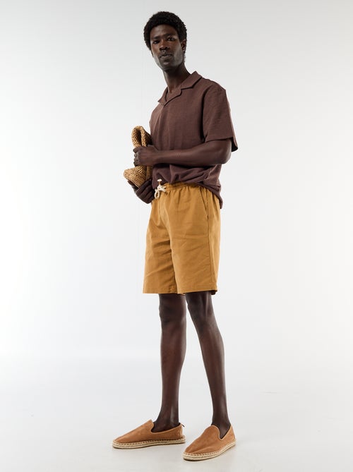 Short-sleeved knit polo shirt - Kiabi