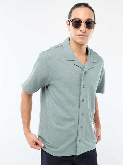 Short-Sleeved Knit Shirt - Kiabi