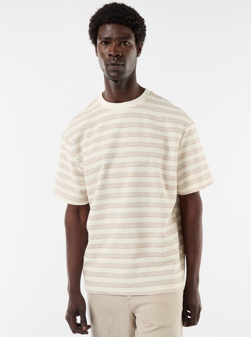 Short-sleeved knitted T-shirt - Kiabi