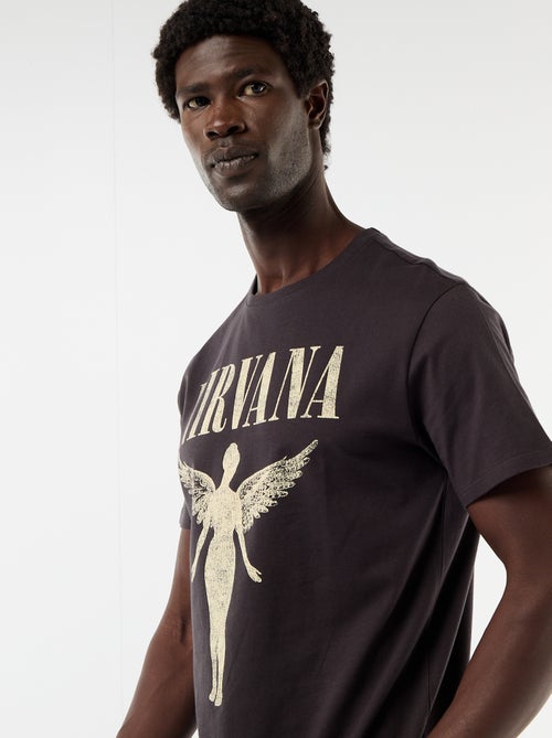 Short-sleeved \'Nirvana\' T-shirt - Kiabi
