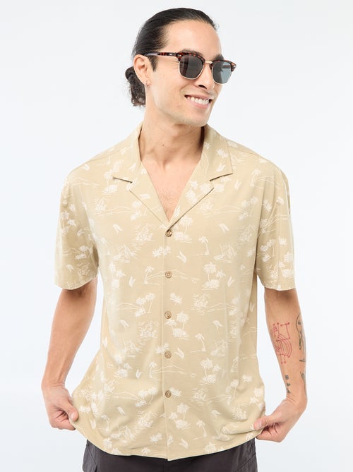 Short-Sleeved Patterned Shirt - Kiabi