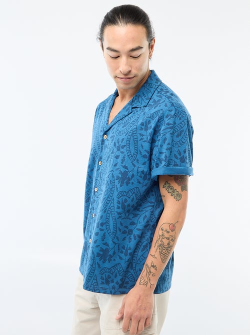Short-Sleeved Patterned Shirt - Kiabi