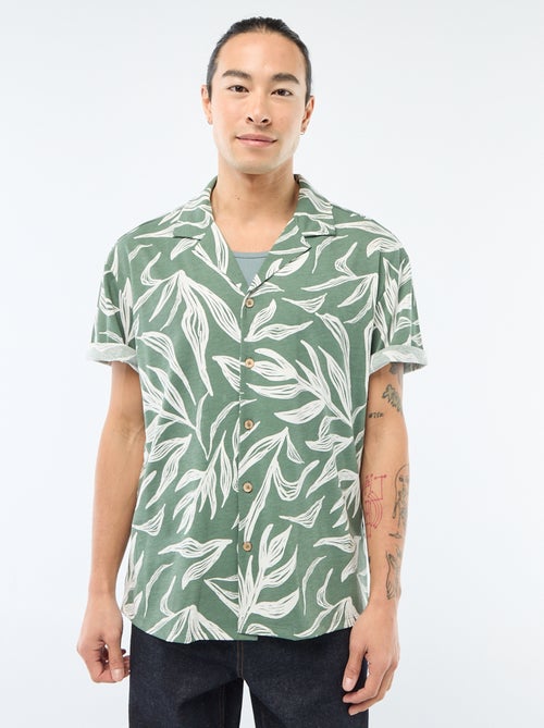 Short-Sleeved Patterned Shirt - Kiabi