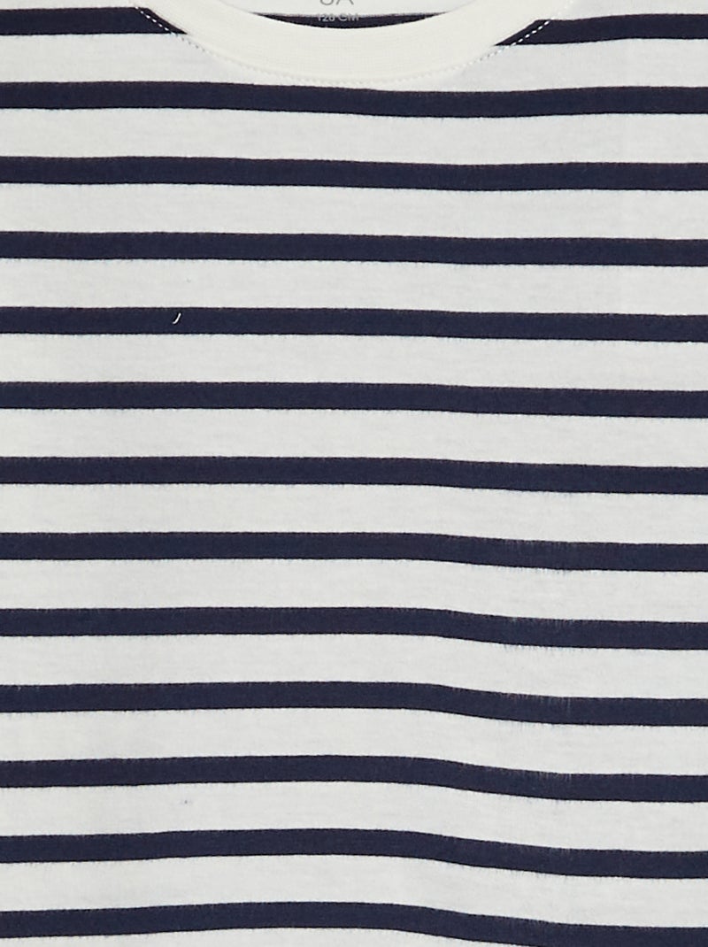 Short-sleeved patterned T-shirt BEIGE - Kiabi