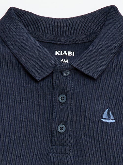 Short-Sleeved Piqué Cotton Polo Shirt - Kiabi