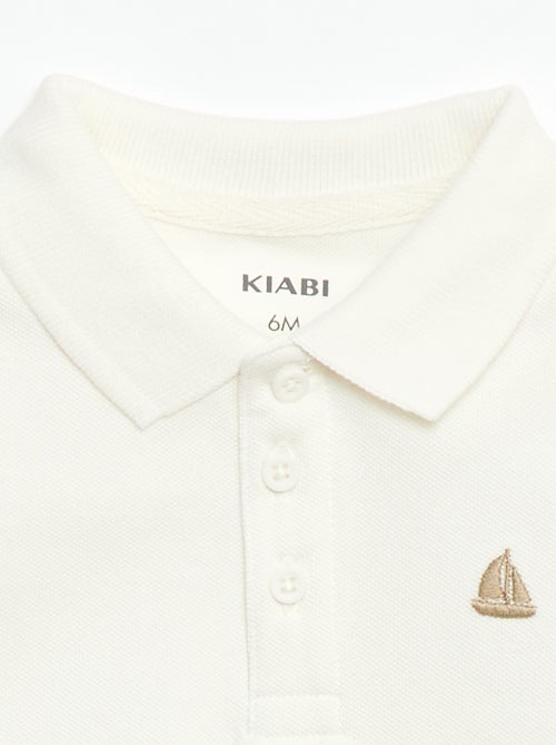 Short-Sleeved Piqué Cotton Polo Shirt - Kiabi