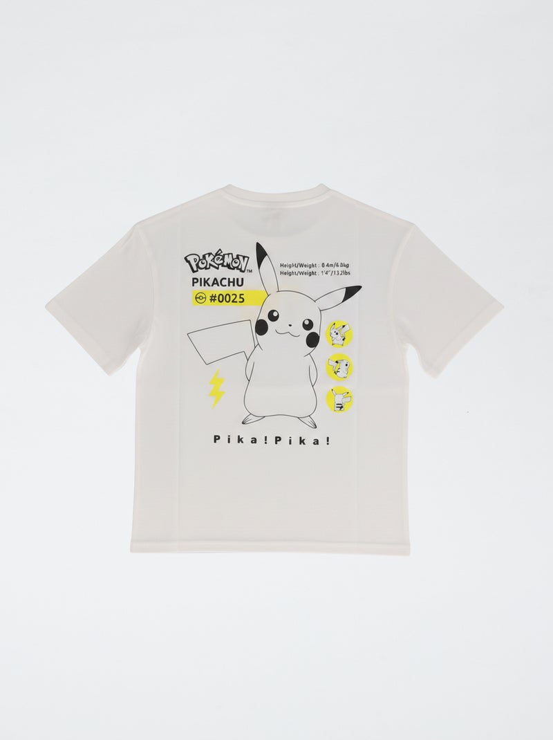 Short-sleeved 'Pokémon' T-shirt White - Kiabi