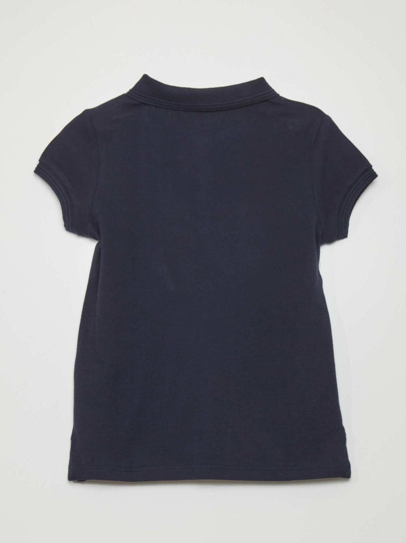 Short-sleeved polo shirt blue - Kiabi
