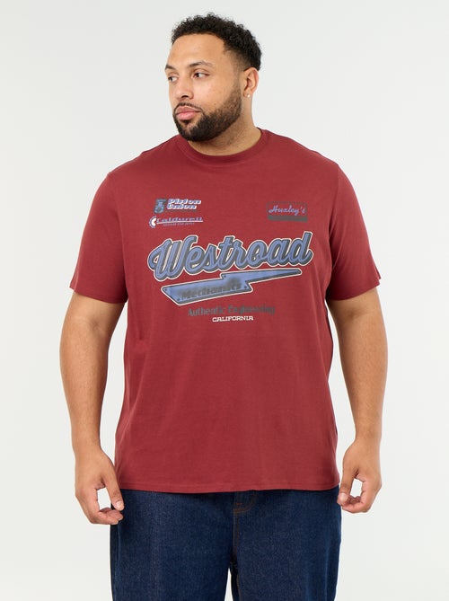 Short-sleeved printed jersey T-shirt - Kiabi