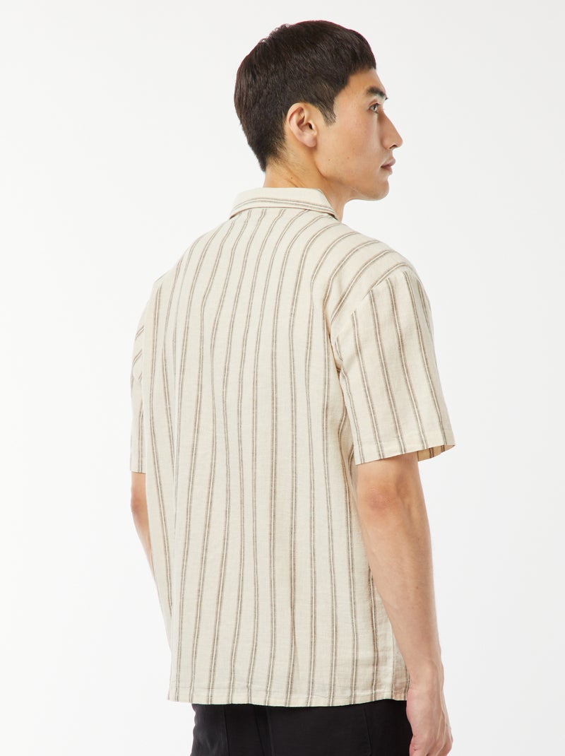 Short-sleeved shirt Beige - Kiabi