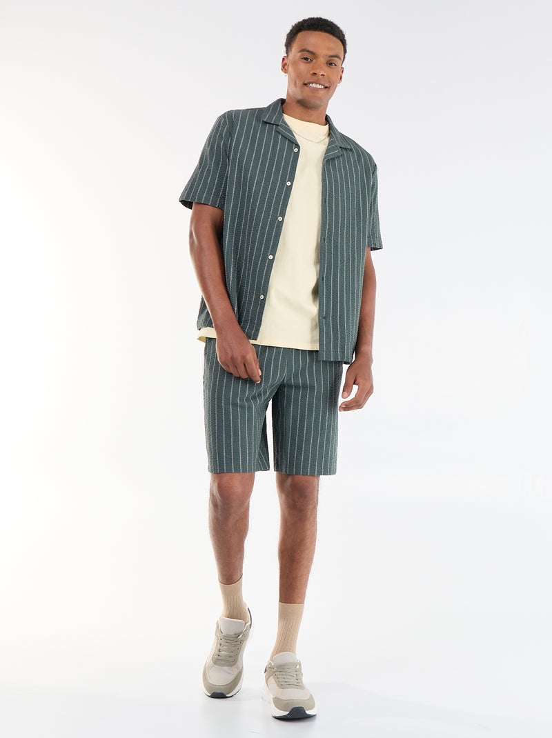 Short-sleeved shirt Khaki - Kiabi