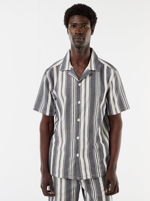 Short-Sleeved Striped Shirt - Kiabi