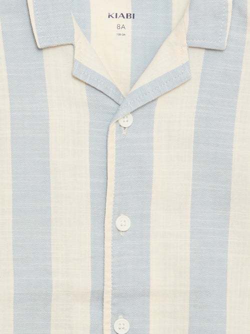 Short-Sleeved Striped Shirt - Kiabi