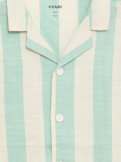 Short-Sleeved Striped Shirt - Kiabi