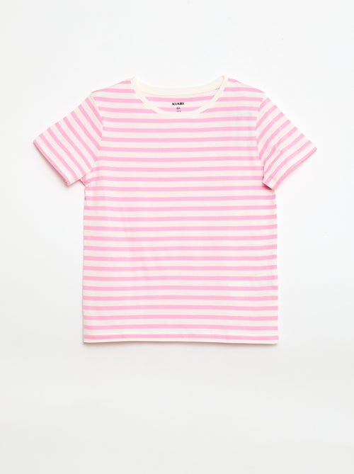 Short-sleeved striped T-shirt - Kiabi