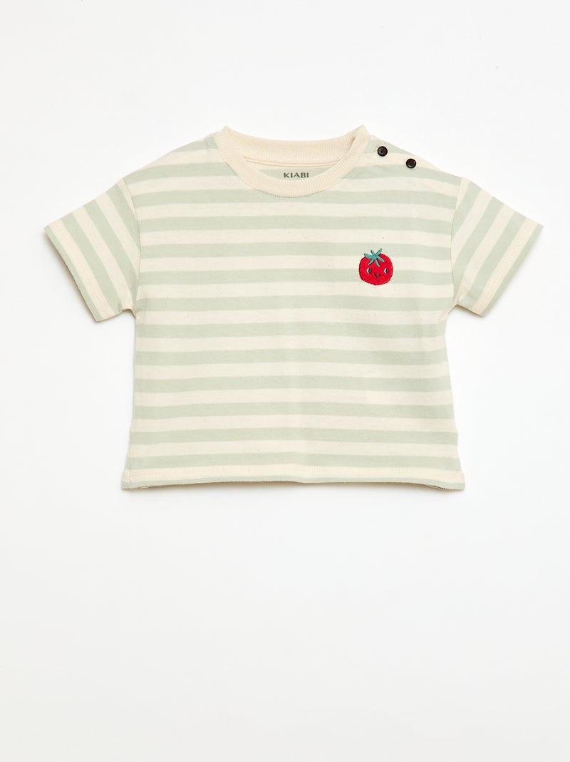 Short-Sleeved T-Shirt Grey - Kiabi