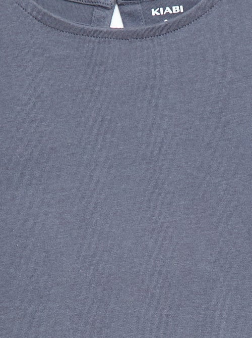 Short-sleeved T-shirt with Broderie Anglaise - Kiabi