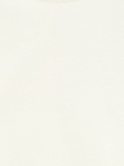 Short-sleeved T-shirt with Broderie Anglaise - Kiabi