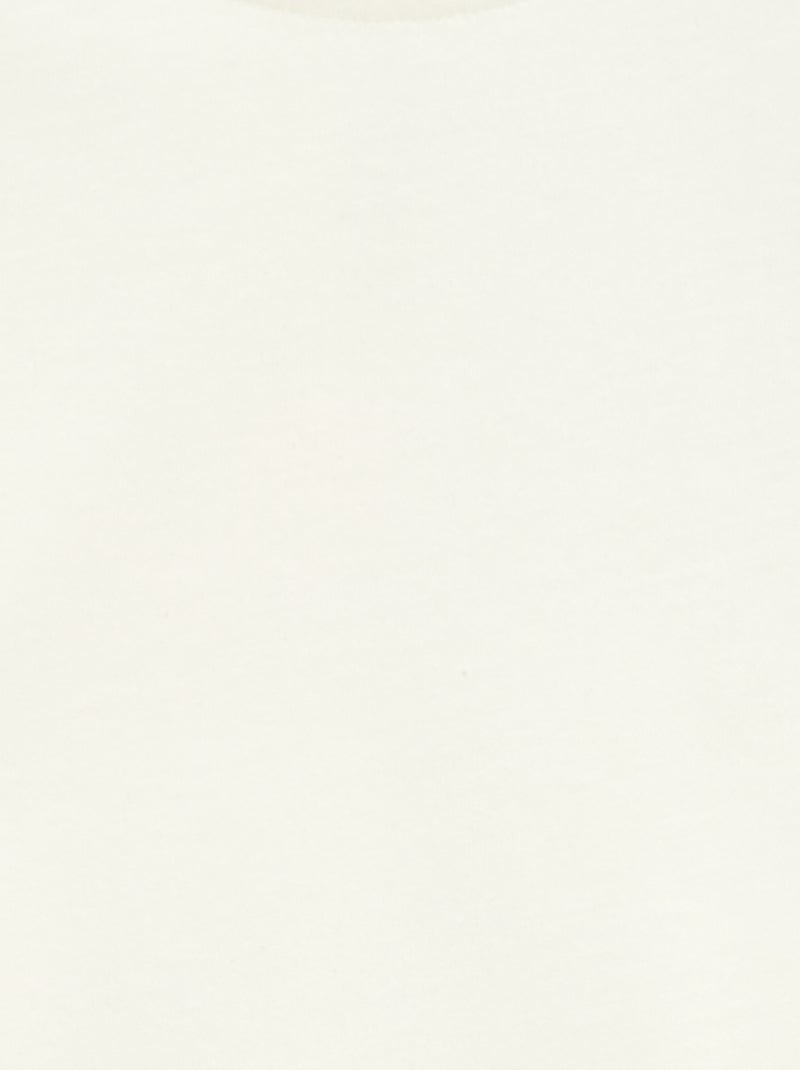 Short-sleeved T-shirt with Broderie Anglaise White - Kiabi