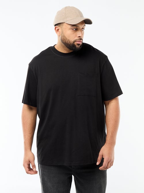 Short-Sleeved T-Shirt with Chest Pocket - Kiabi
