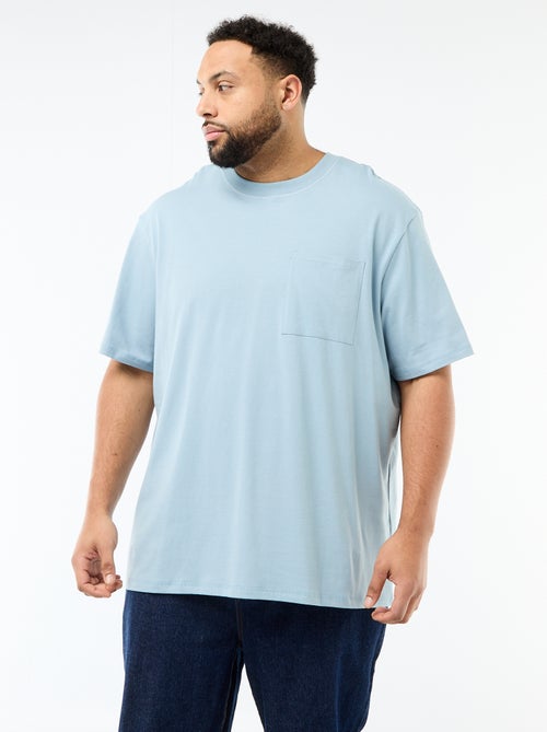 Short-Sleeved T-Shirt with Chest Pocket - Kiabi