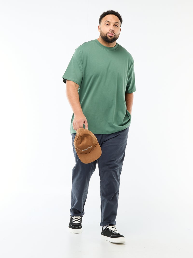 Short-Sleeved T-Shirt with Chest Pocket Green - Kiabi