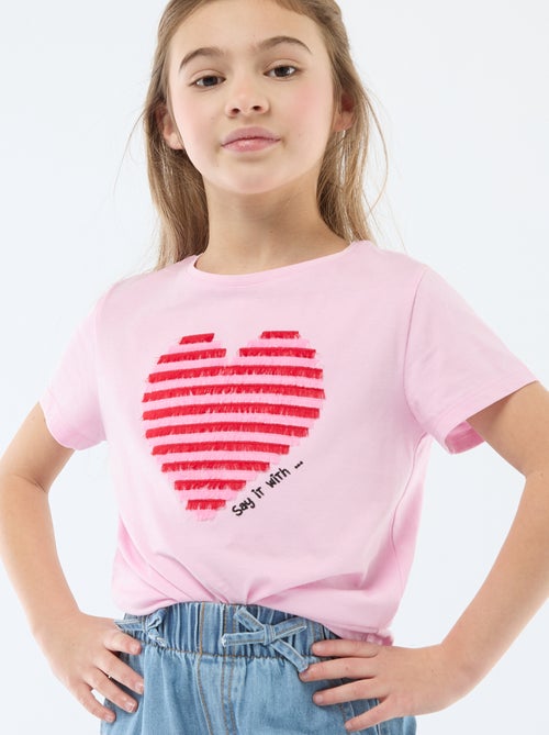 Short-sleeved T-shirt with design - Kiabi