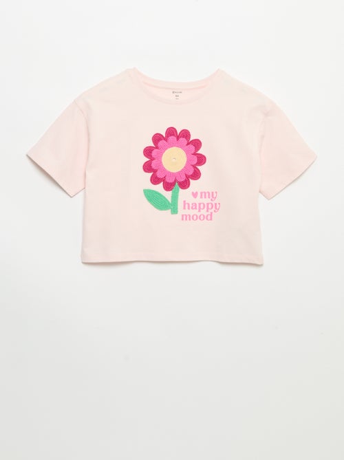 Short-sleeved T-shirt with embroidery - Kiabi