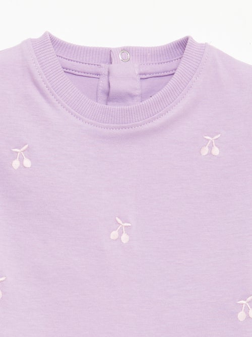 Short-Sleeved T-Shirt with Embroidery - Kiabi