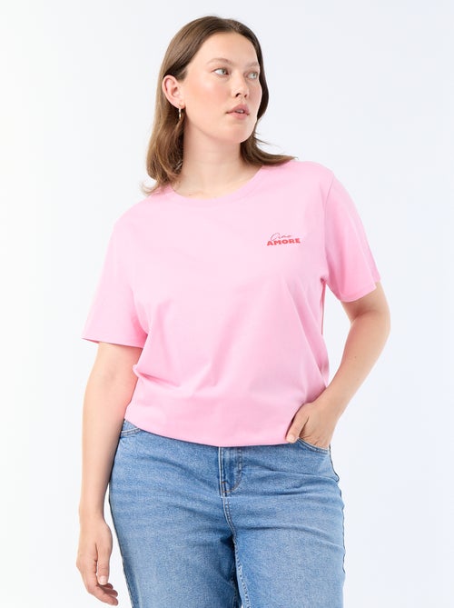 Short-sleeved T-shirt with print - Kiabi Short-sleeved T-shirt with print - Kiabi