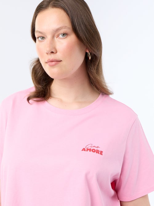 Short-sleeved T-shirt with print - Kiabi Short-sleeved T-shirt with print - Kiabi