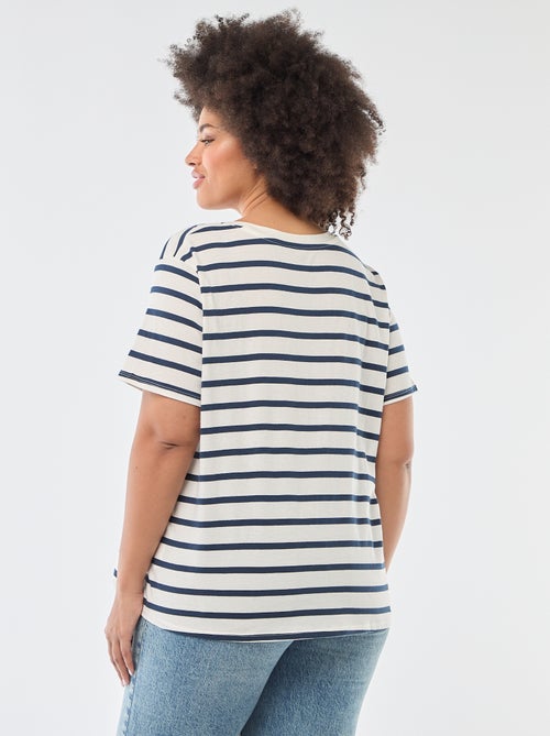 Short-sleeved T-shirt with print - Kiabi Short-sleeved T-shirt with print - Kiabi