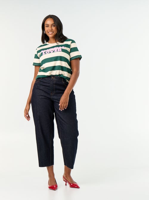 Short-sleeved T-shirt with print - Kiabi Short-sleeved T-shirt with print - Kiabi